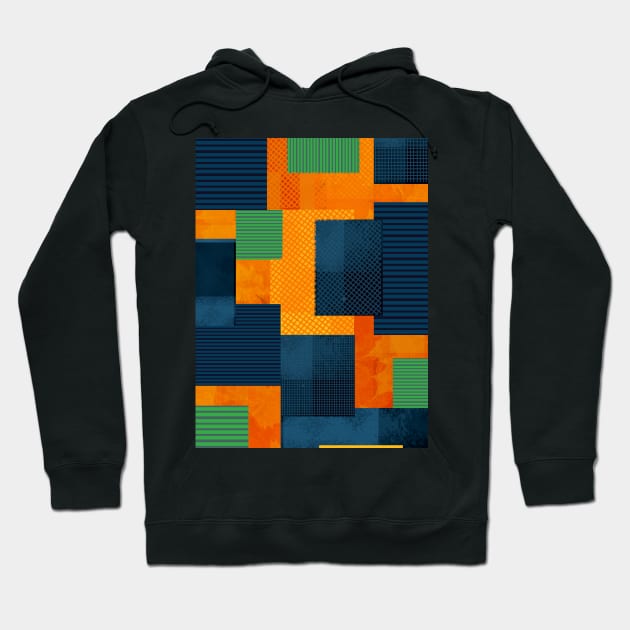 Abstract Patchwork Hoodie by Scratch